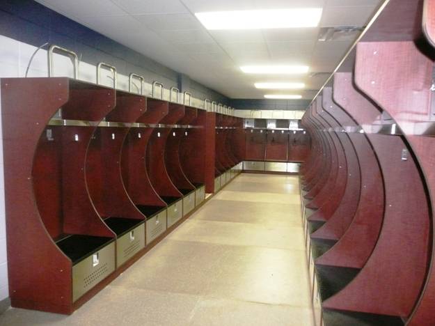 First Row of Lockers (nearest Equipment Room)