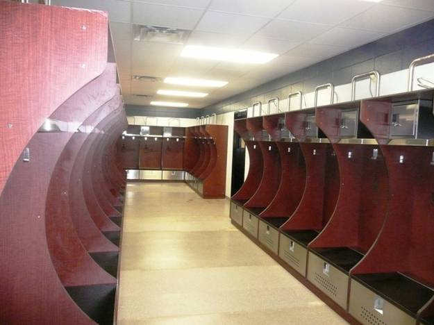 Back Row of Lockers (located at back at showers entrances)