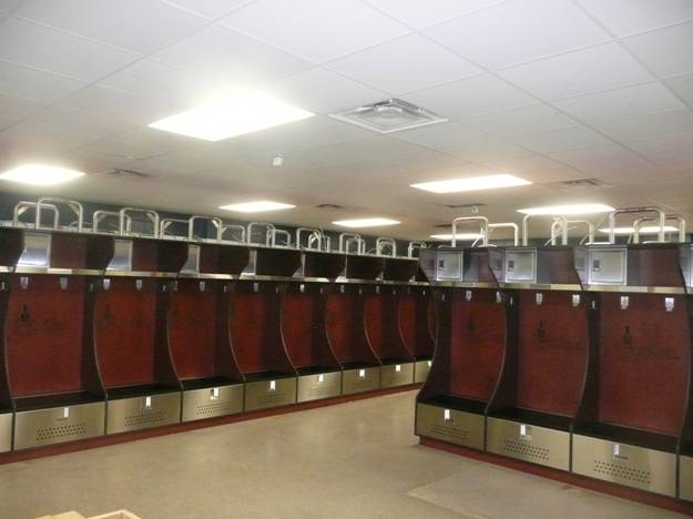 Lockers behind Lounge Area