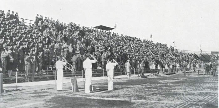 Presenting the Colors at Dedication-1927