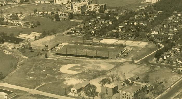 Aerial View of Johnson Hagood Stadium - circa 1939